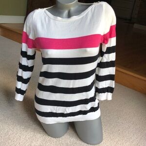 CHAPS NAUTICAL STRIPE SWEATER